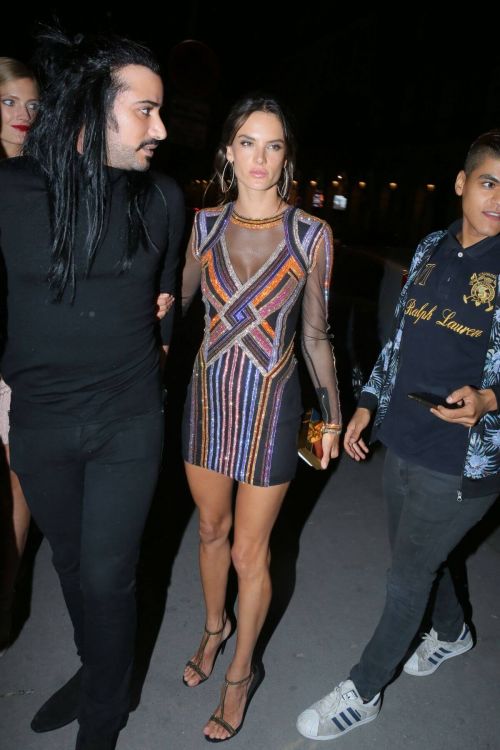 Alessandra Ambrosio at Balmain Aftershow Party in Paris 7