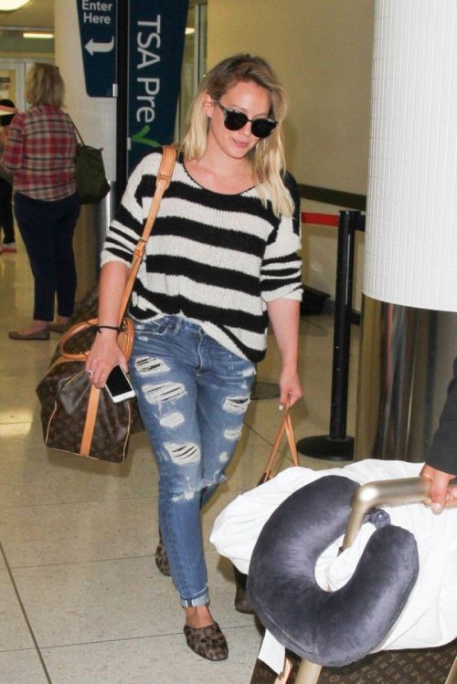 Hilary Duff Stills at LAX Airport in Los Angeles