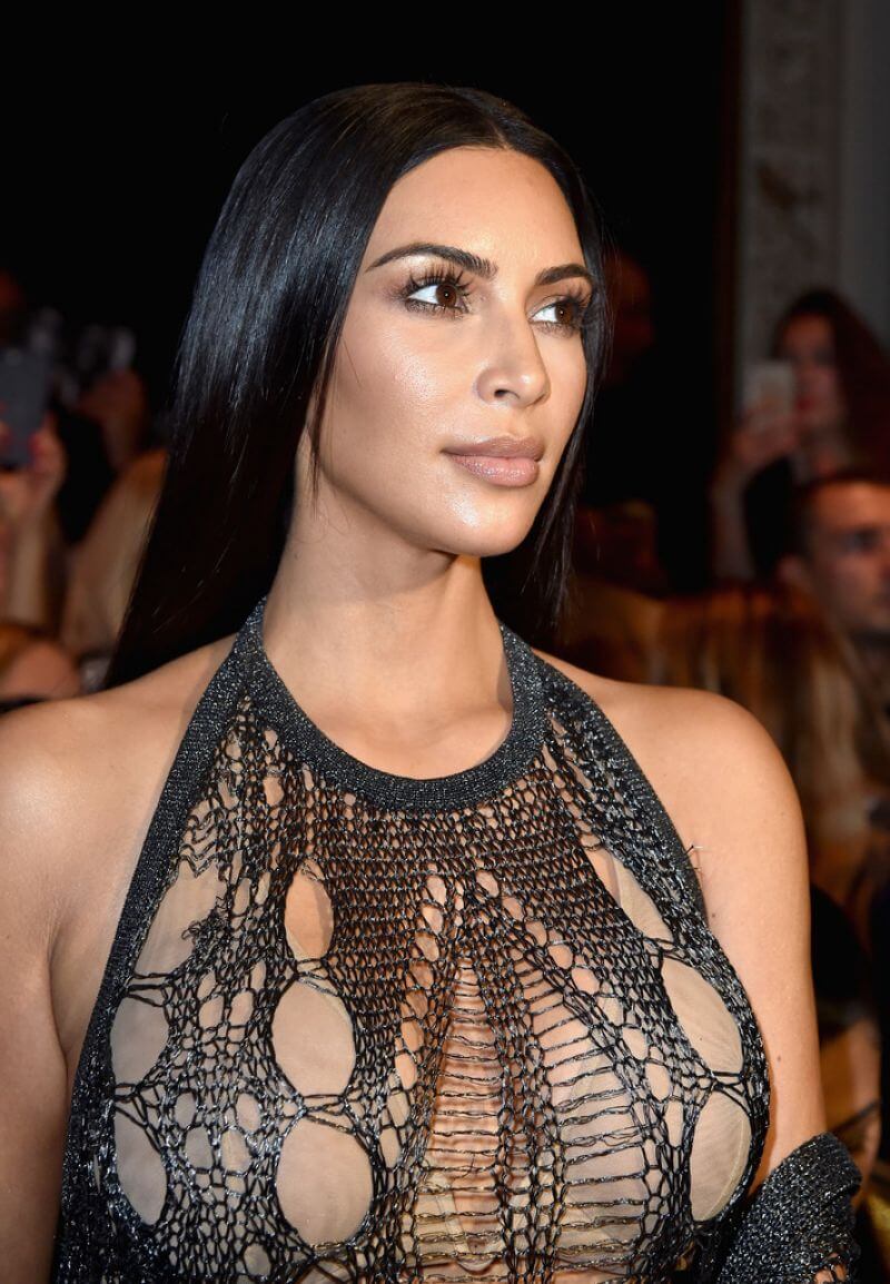 Kim Kardashian and Kourtney Kardashian Stills in Balmain Fashion Show 8