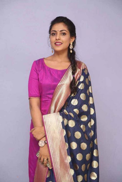Madhu Shalini Photos in Violet Punjabi Dress 5