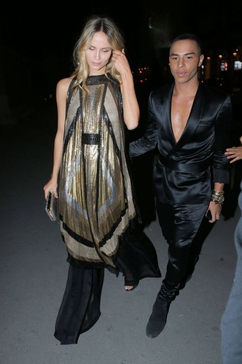 Natasha Poly Stills at Balmain Aftershow Party in Paris 5