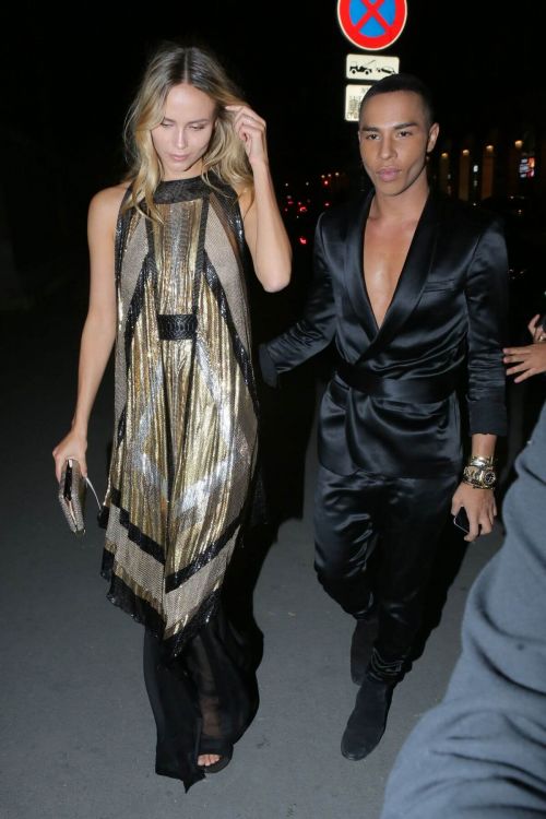 Natasha Poly Stills at Balmain Aftershow Party in Paris 7