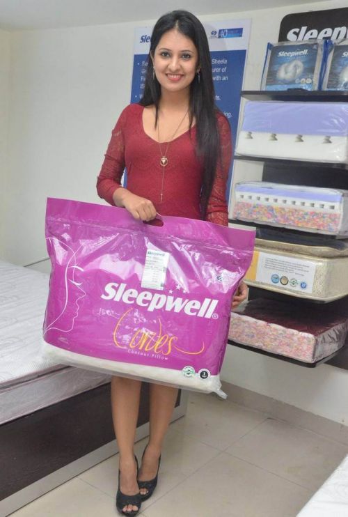 Nikita Bisht Hot Photoshoot at Sleepwell Mattresses Outlet Launch 16
