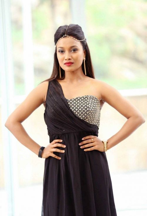 Sharmila Hot in Black Dress Photos 2