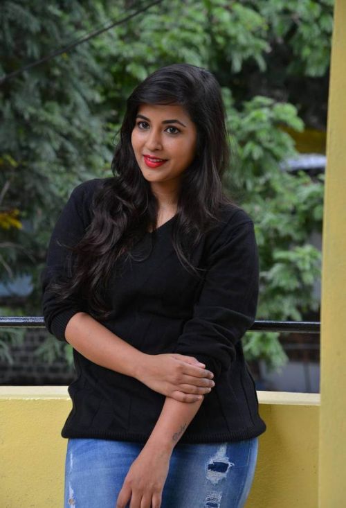 Telugu Actress Komali at Nenu Seethadevi Movie Release Date Press Meet 1