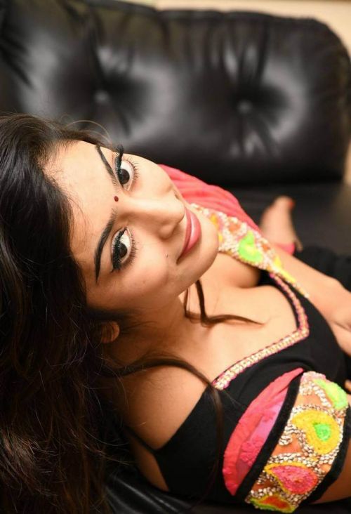 Vaibhavi Joshi Hot Photoshoot in Red Half Saree 24