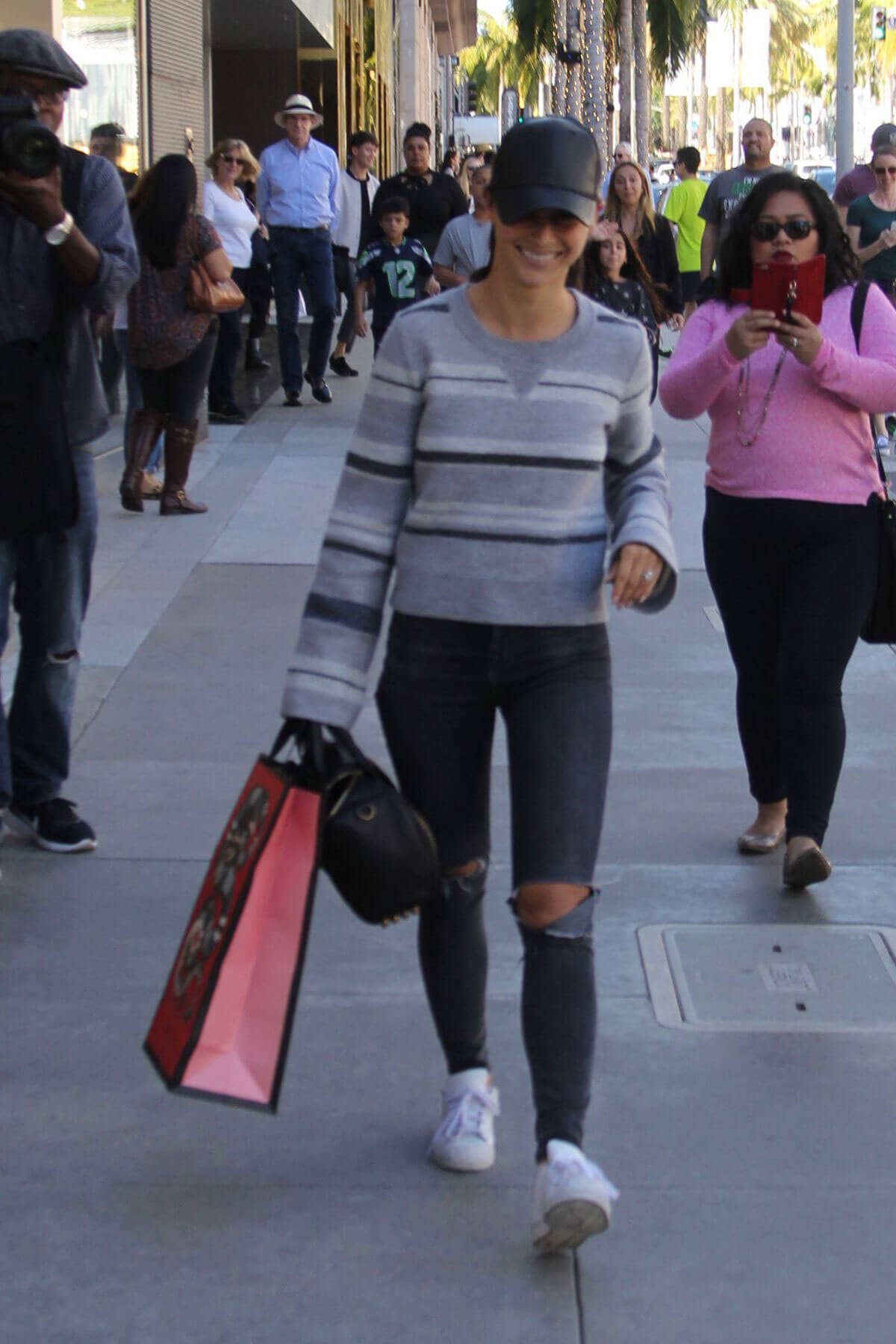 Cara Santana Stills Show Her Engagement Ring While Shopping in Beverly Hills
