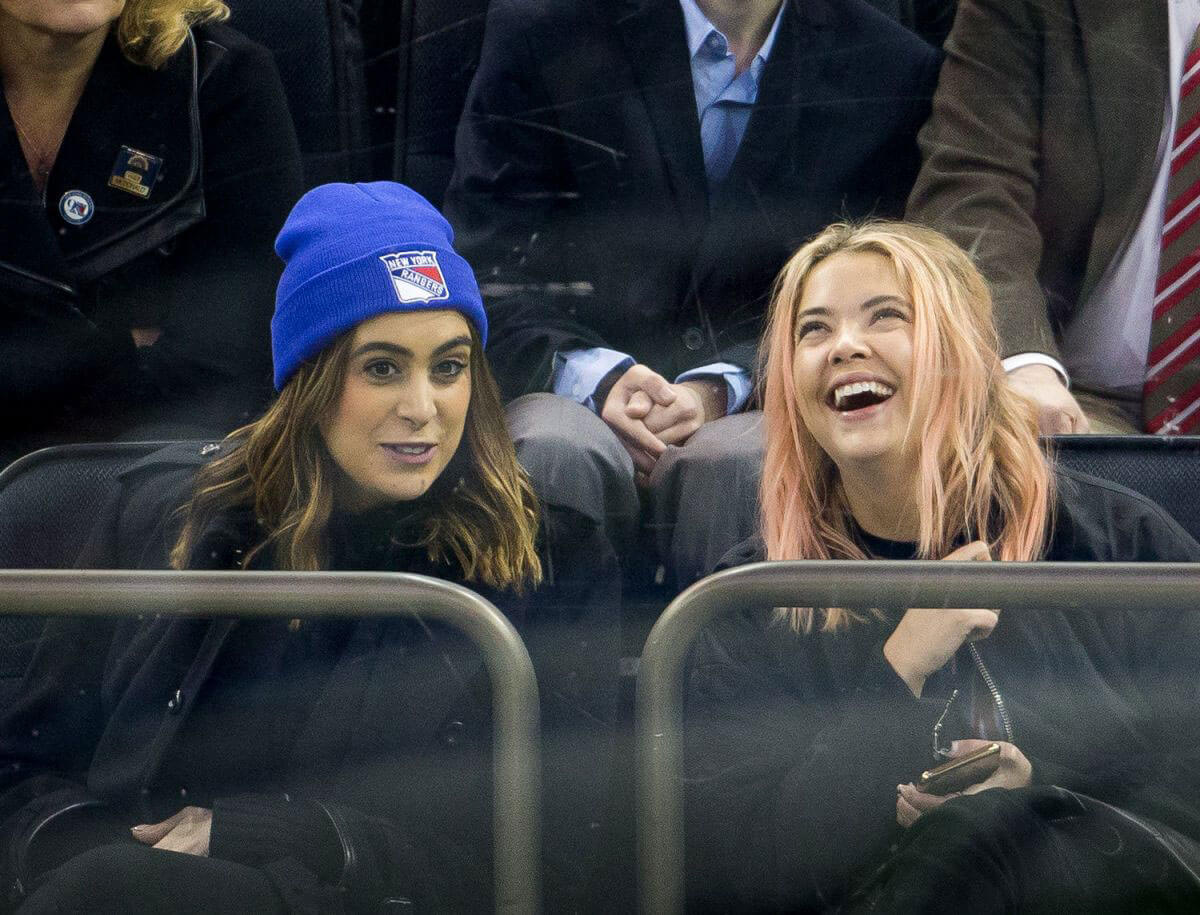 Ashley Benson at Toronto Maple Leafs vs. New York Rangers Game in New York