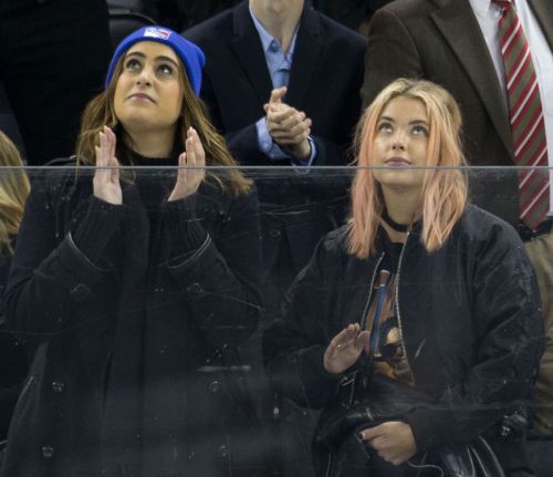 Ashley Benson at Toronto Maple Leafs vs. New York Rangers Game in New York 4