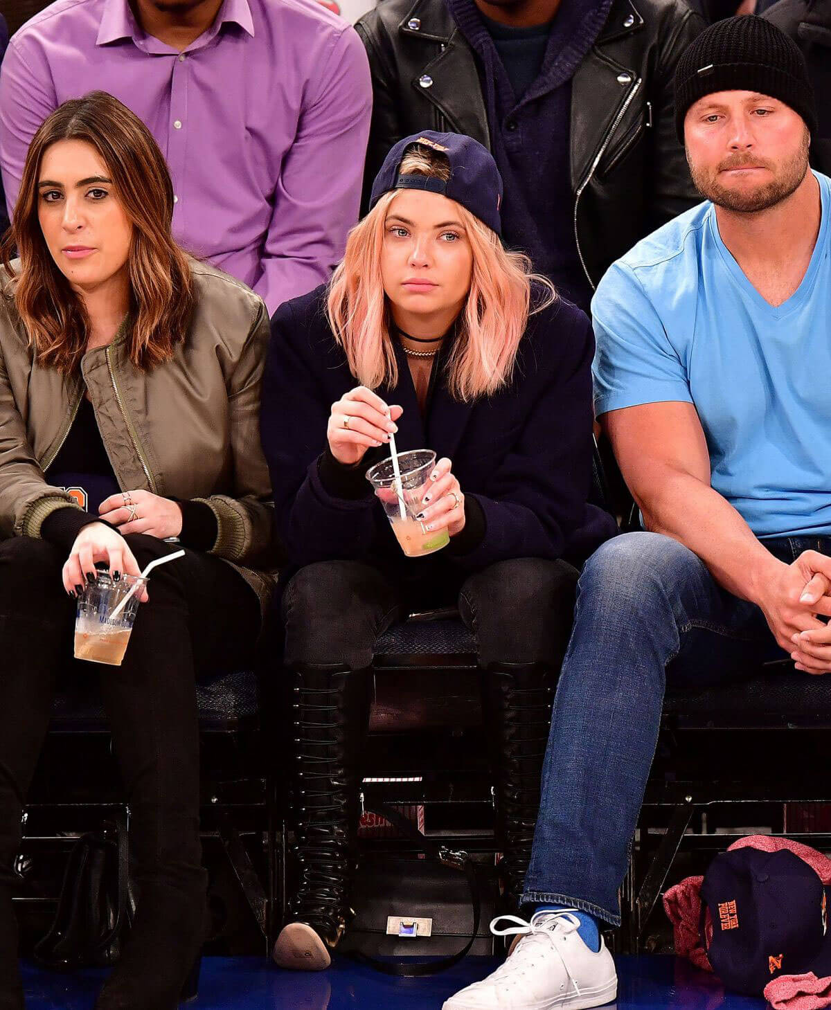 Ashley Benson at Washington Wizards vs. New York Knicks Game in New York