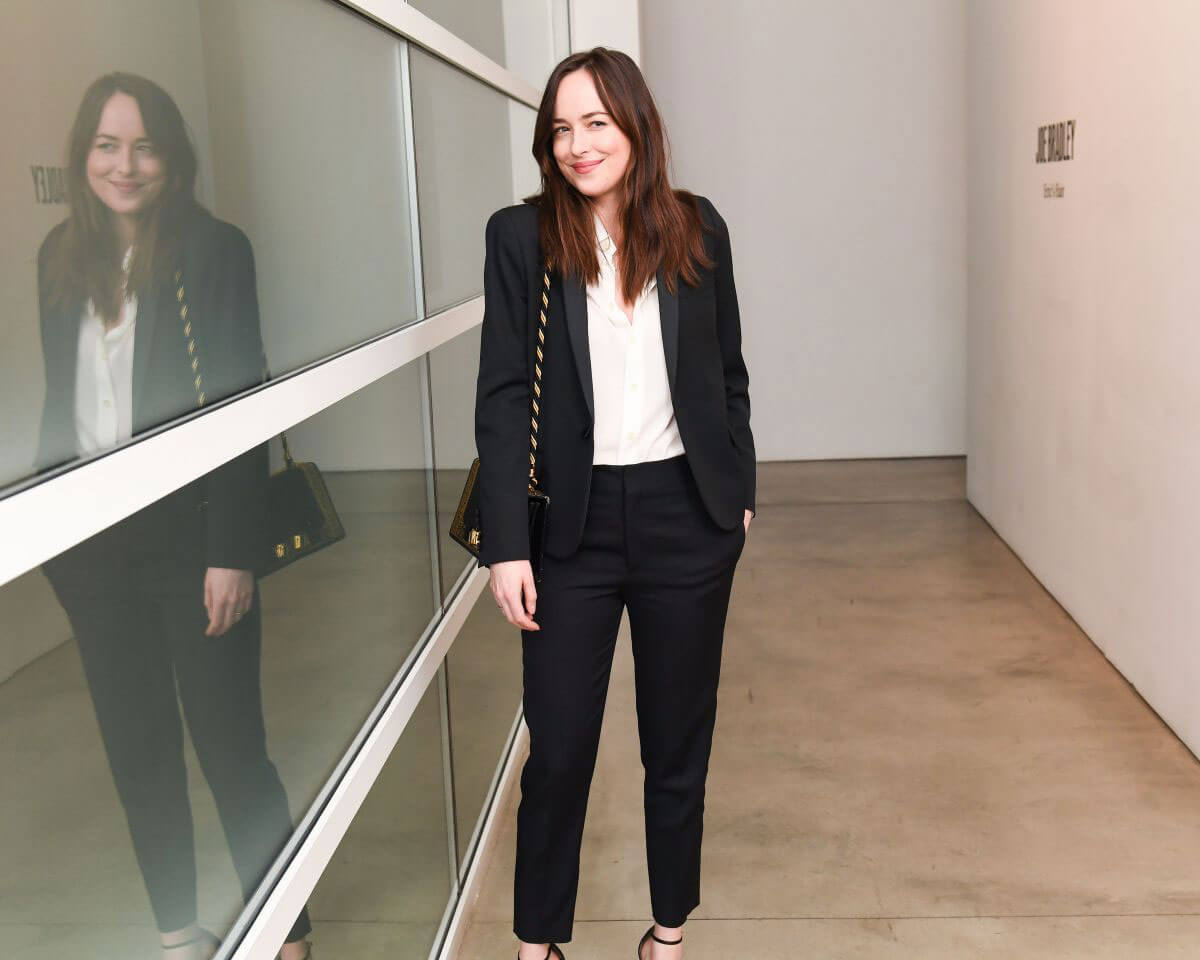 Dakota Johnson Stills at Gagosian Gallery Opening in Los Angeles