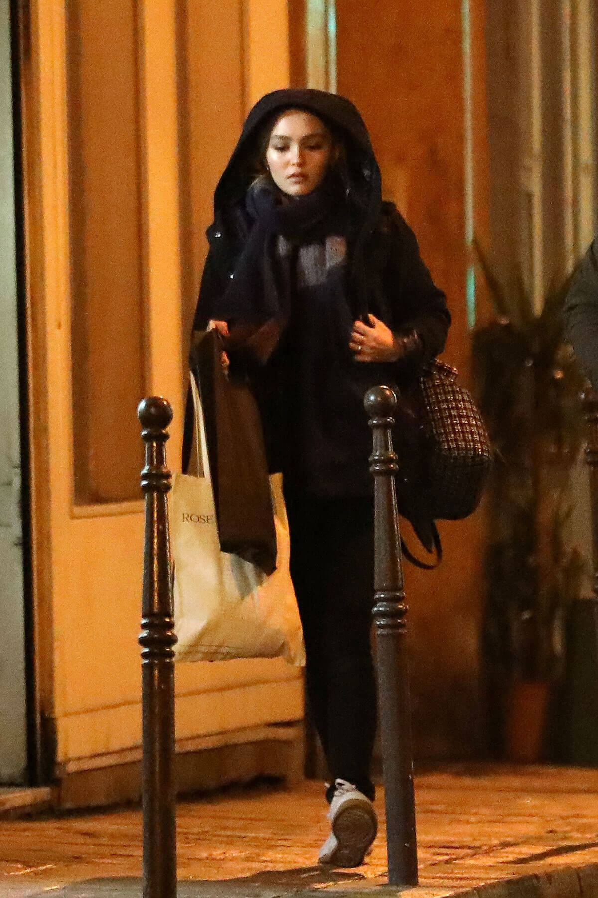 Lily-Rose Depp Out for Shopping in Paris