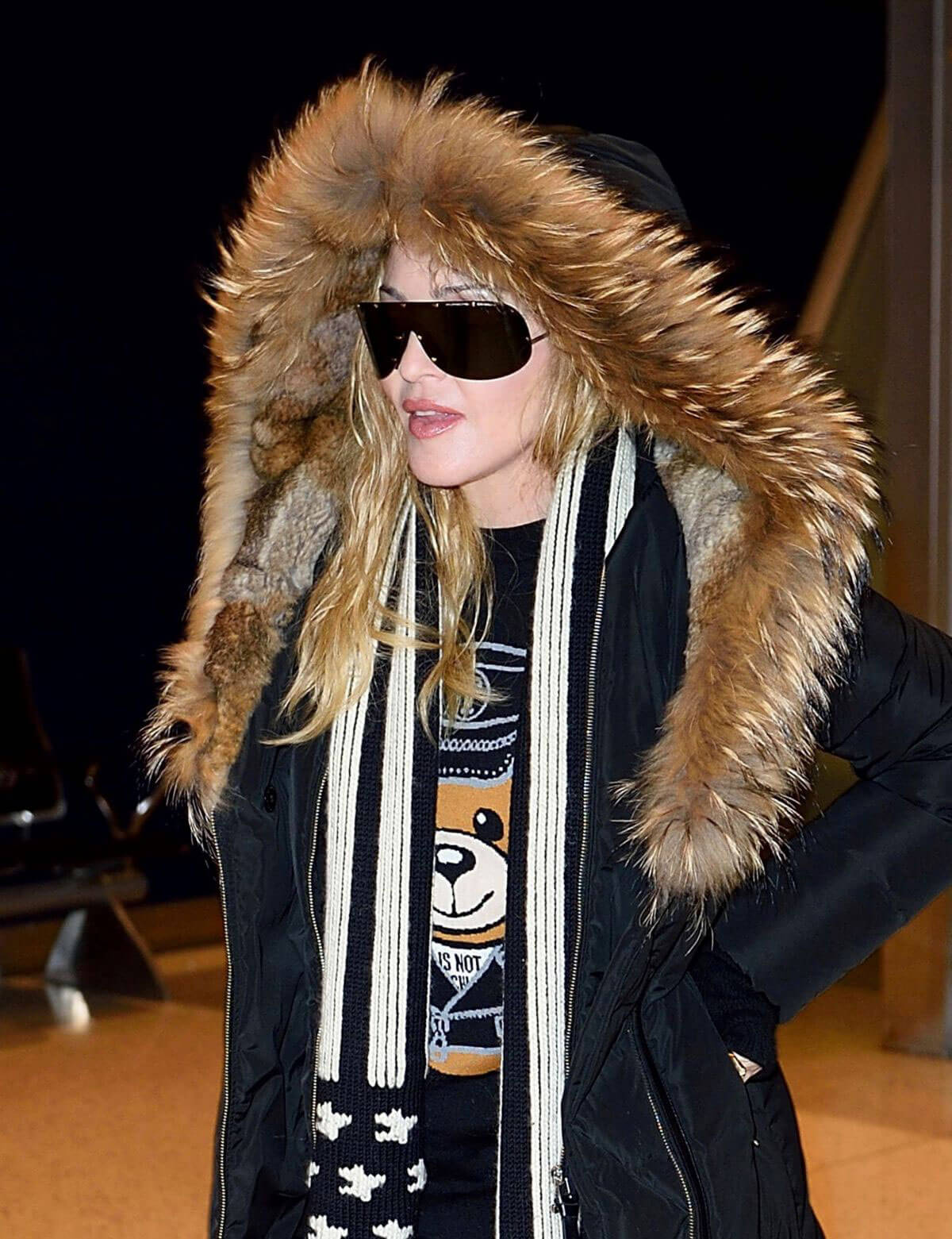 Madonna at JFK Airport in New York