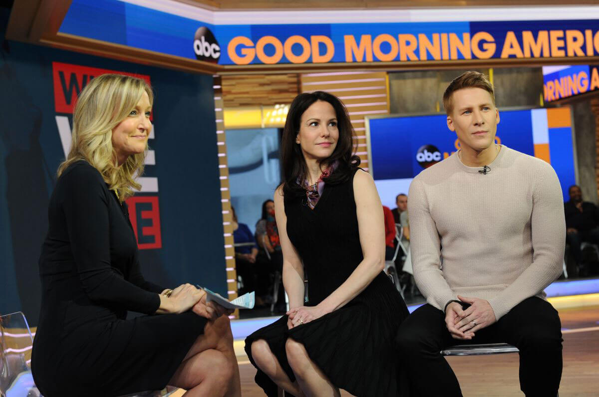 Mary-Louise Parker Stills on the Set of Good Morning America