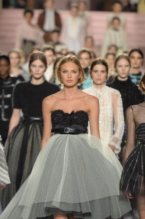 Romee Strijd Stills at Philosophy di Lorenzo Serafini Fashion Show in Milan 2