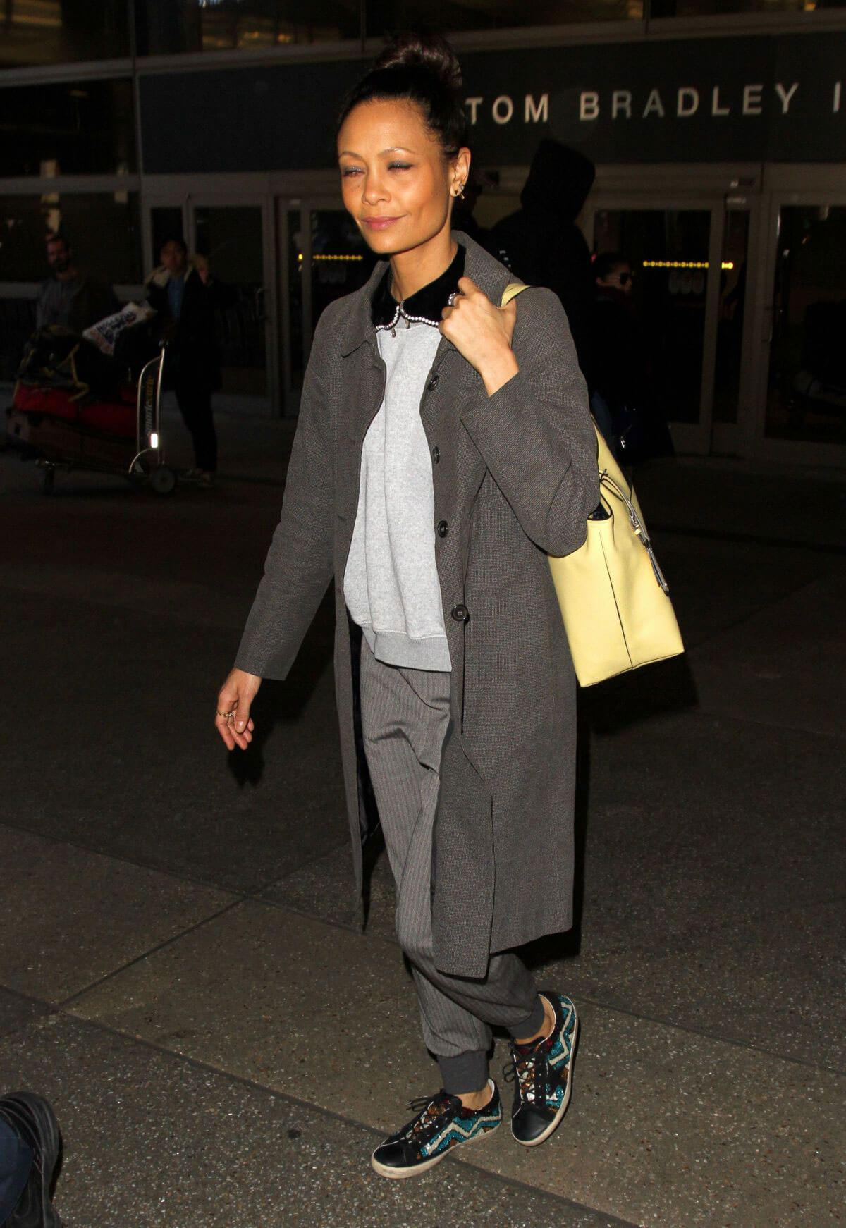 Thandie Newton Stills at Los Angeles International Airport