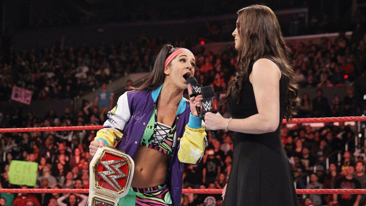 WWE Raw - Bayley, Charlotte Flair & Stephanie McMahon Photos 17