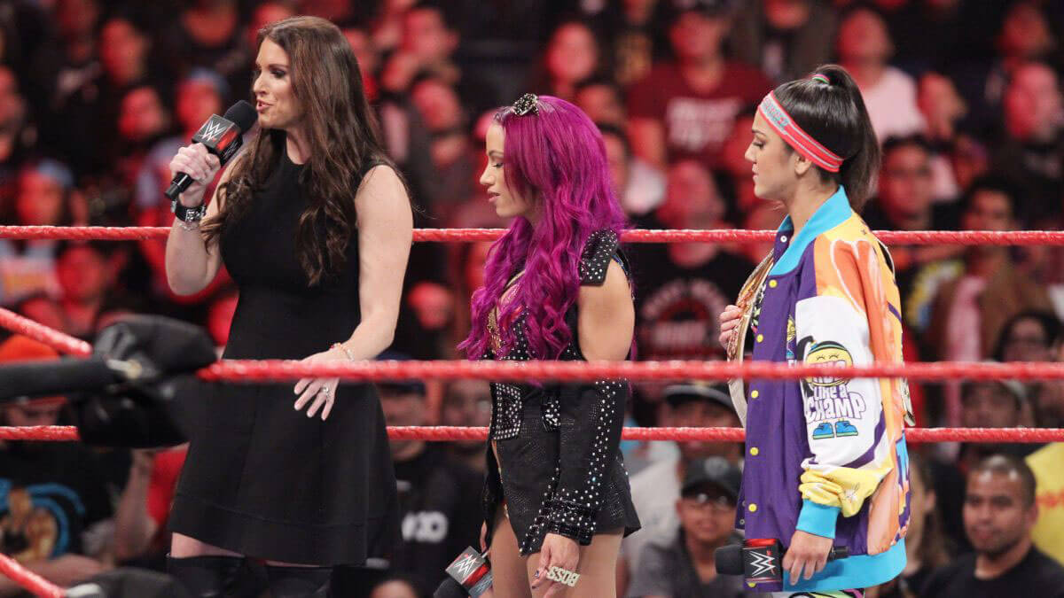 WWE Raw - Bayley, Charlotte Flair & Stephanie McMahon Photos 23