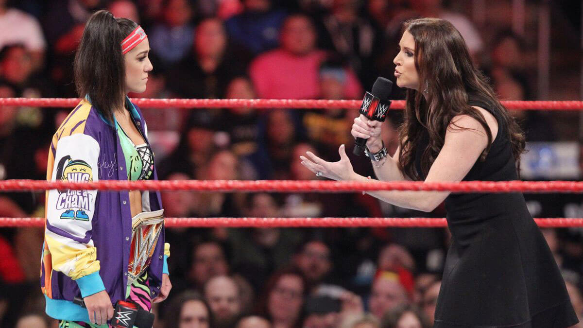WWE Raw - Bayley, Charlotte Flair & Stephanie McMahon Photos 7
