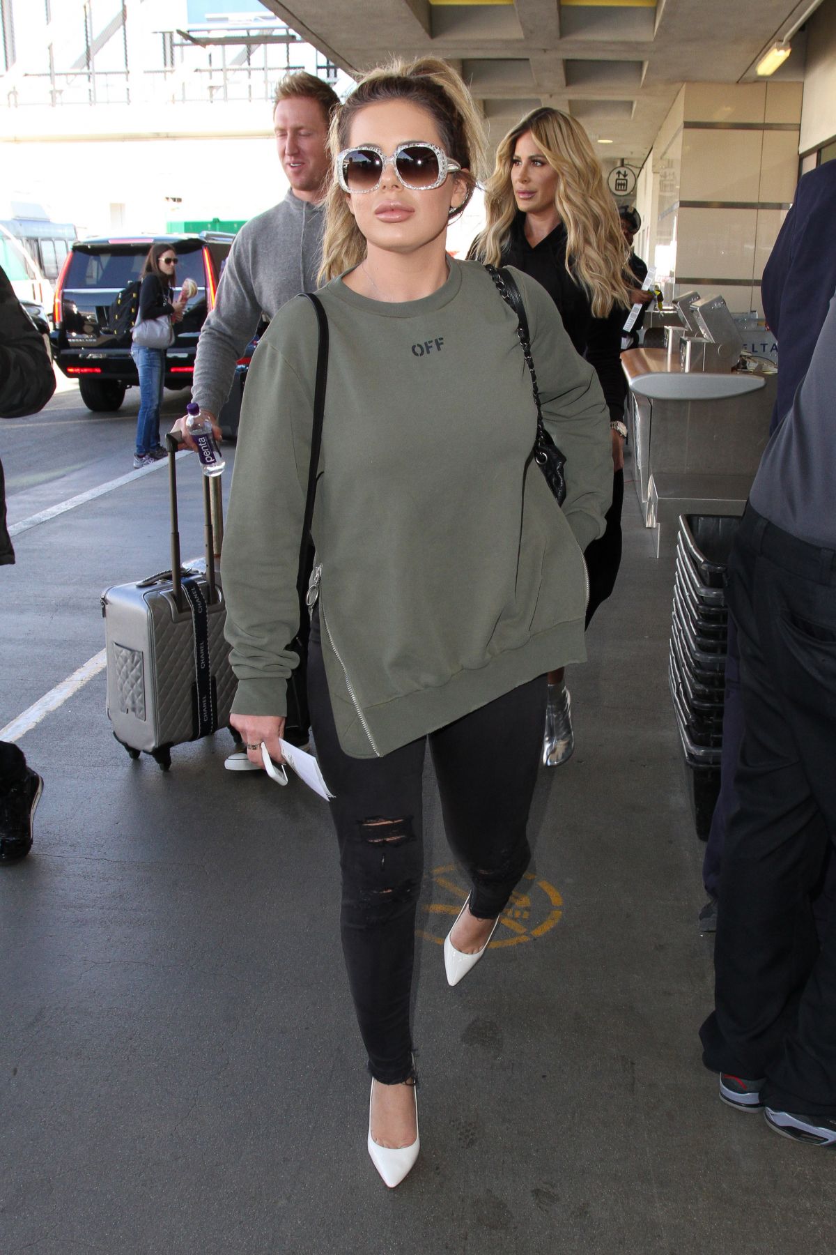 Brielle Biermann at LAX Airport in Los Angeles - March, 2017