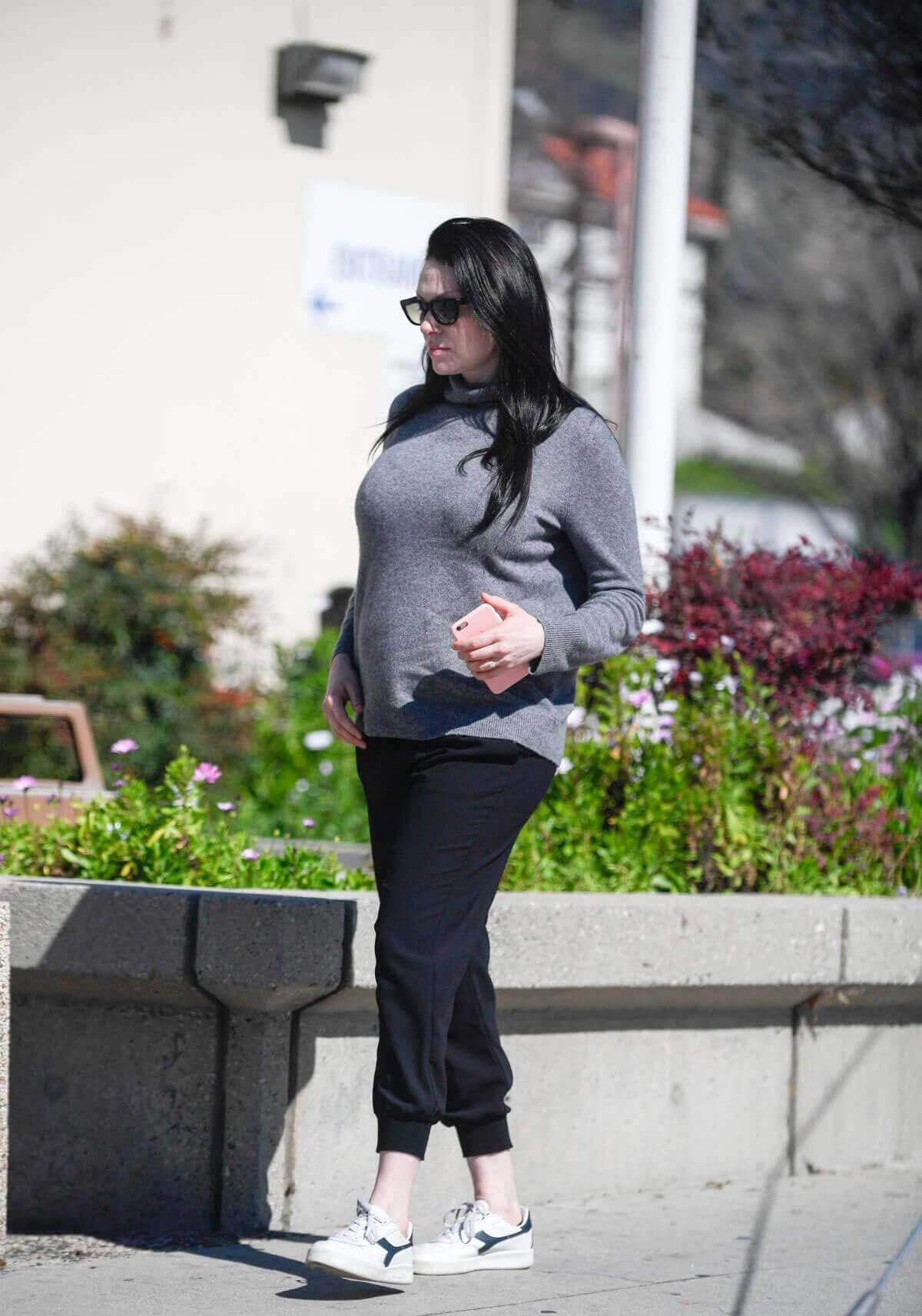 Pregnant Laura Prepon Stills Out and About in Glendale