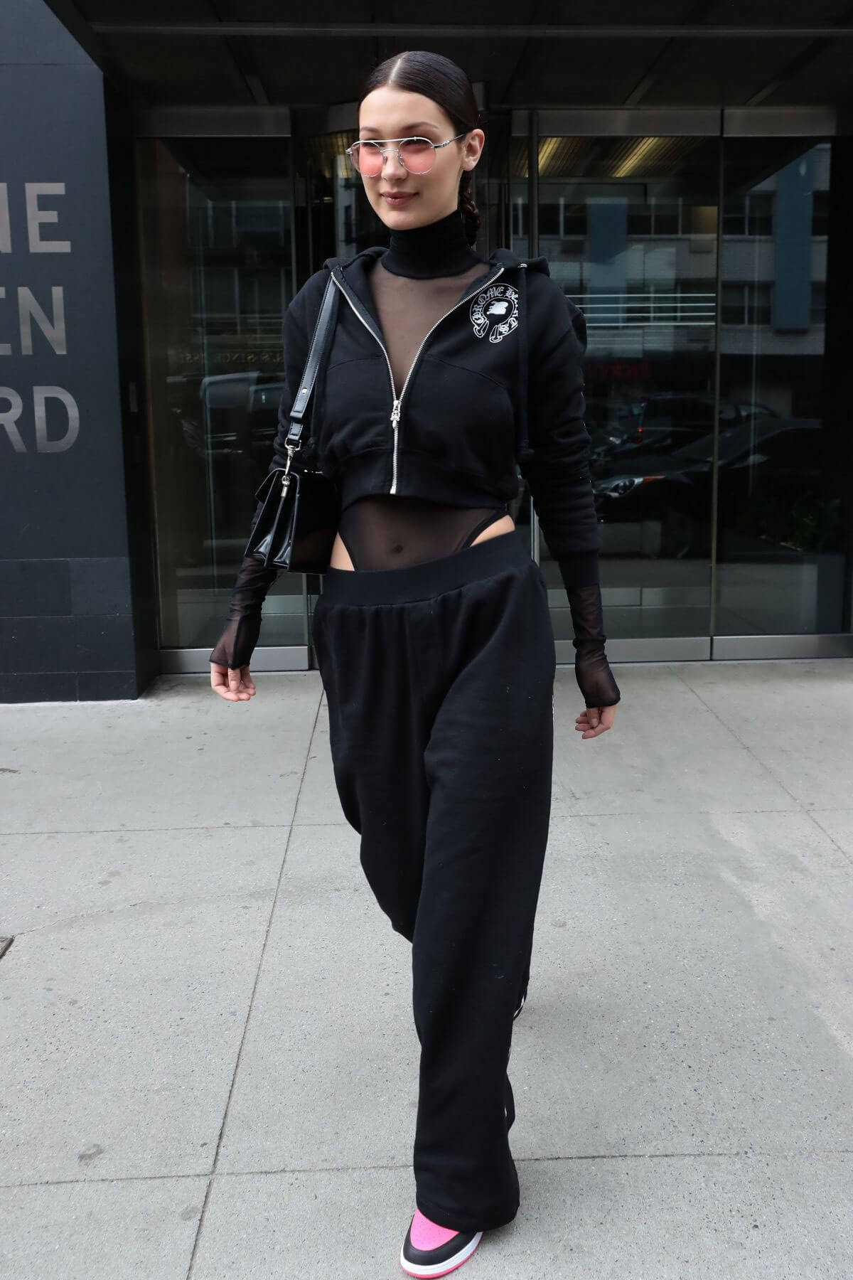 Bella Hadid Leaves Her Apartment in New York