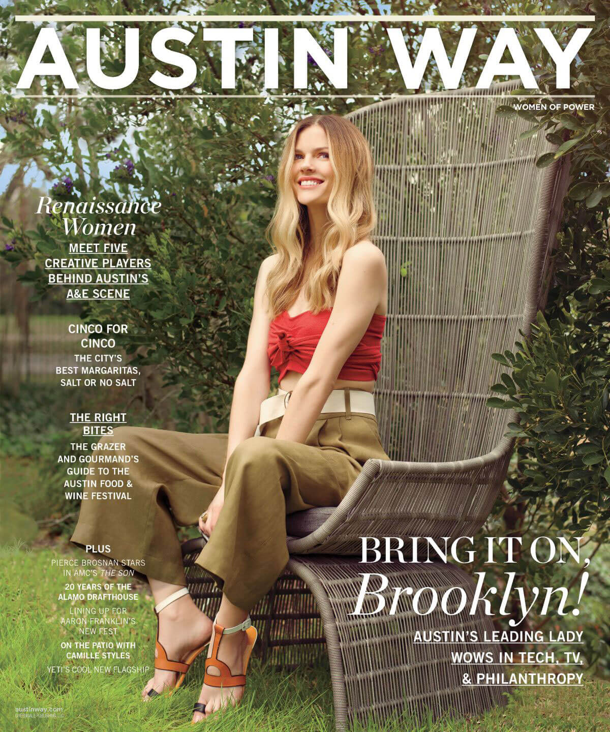 Brooklyn Decker Stills in Austin Way Magazine, Late Spring 2017 Issue