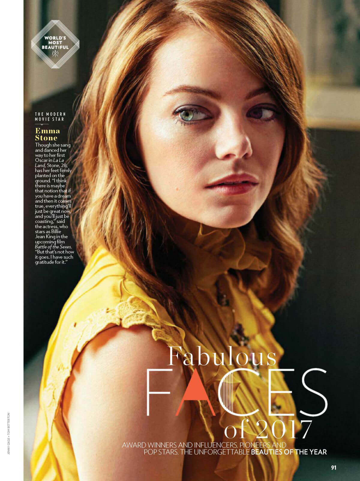 Emma Stone Cover Photoshoot in People Magazine, May 2017