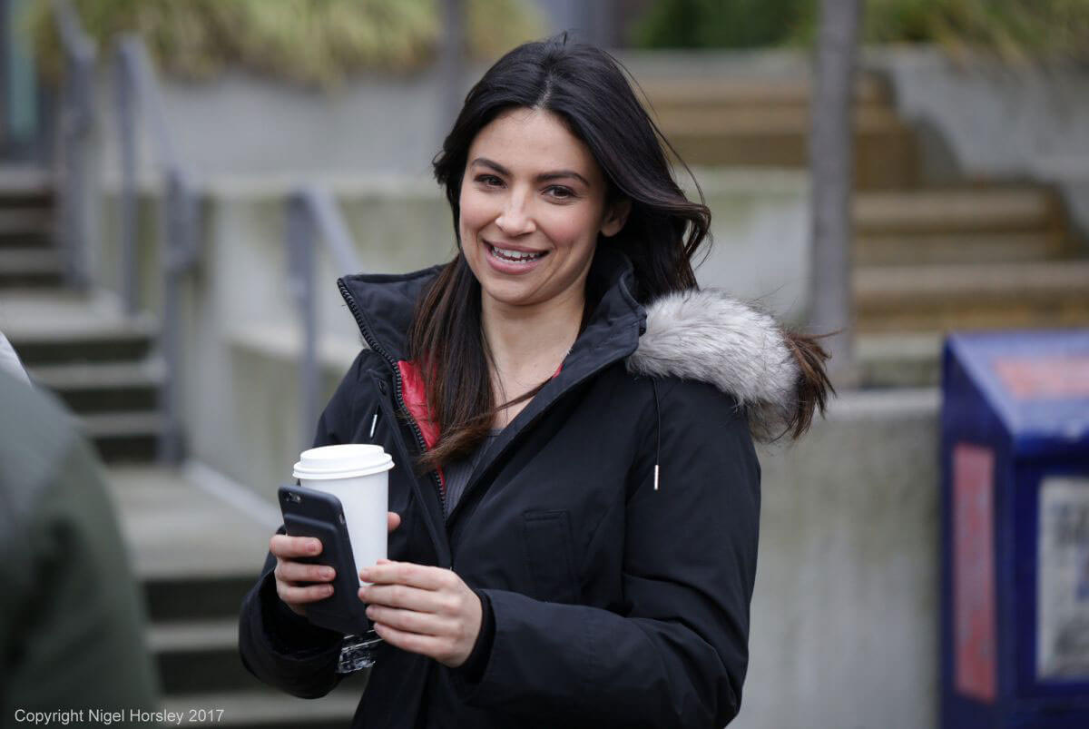 Floriana Lima on the Set of Supergirl in Vancouver Photos