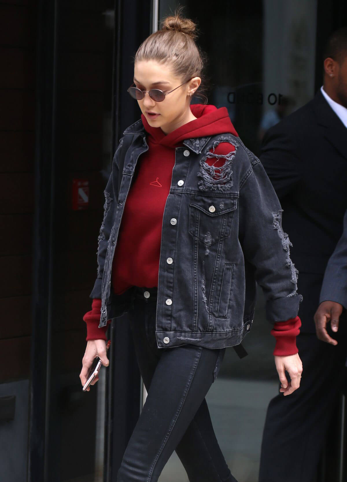 Gigi Hadid Stills Leaves Her Hotel in New York