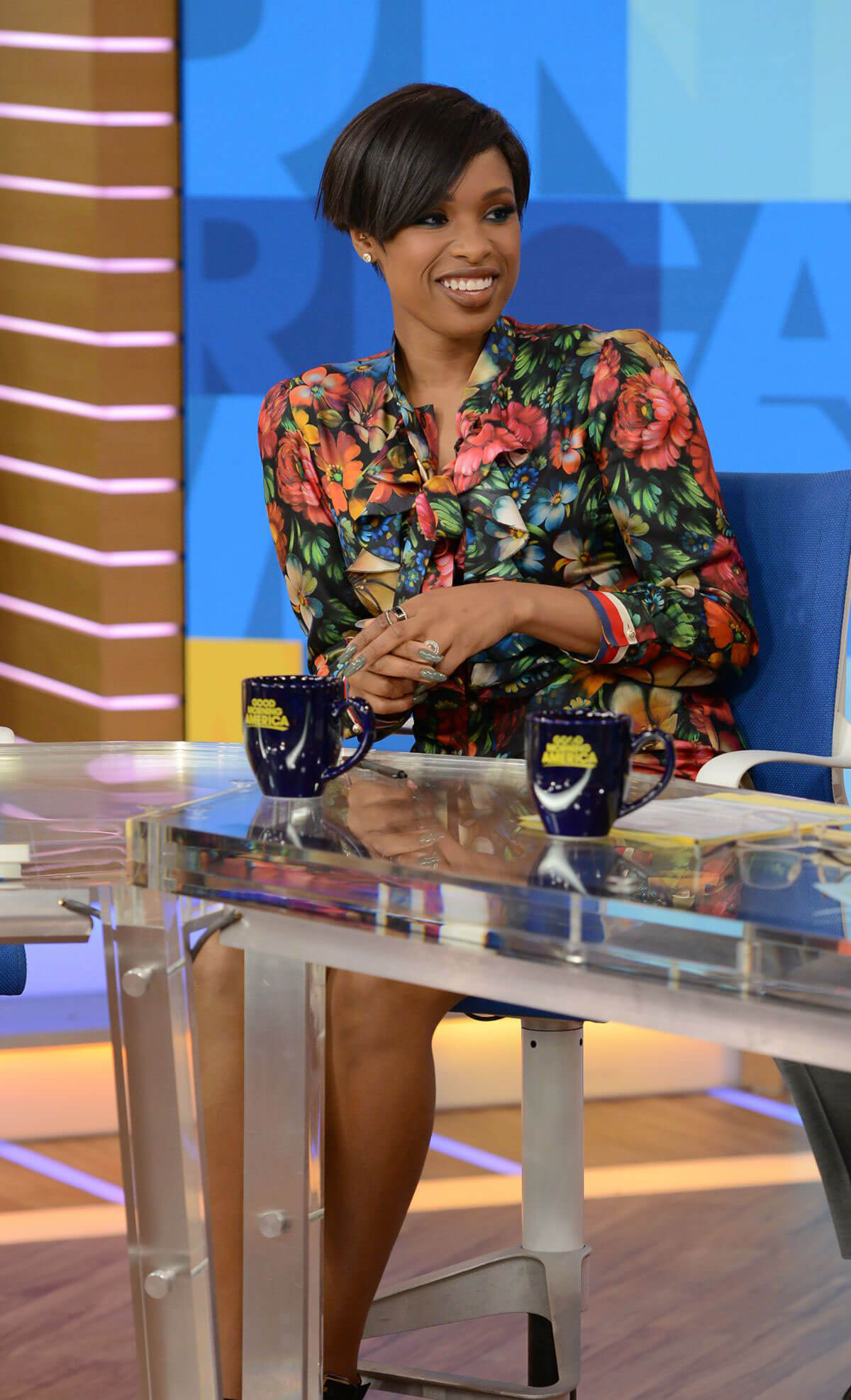 Jennifer Hudson Stills on the Set of Good Morning America