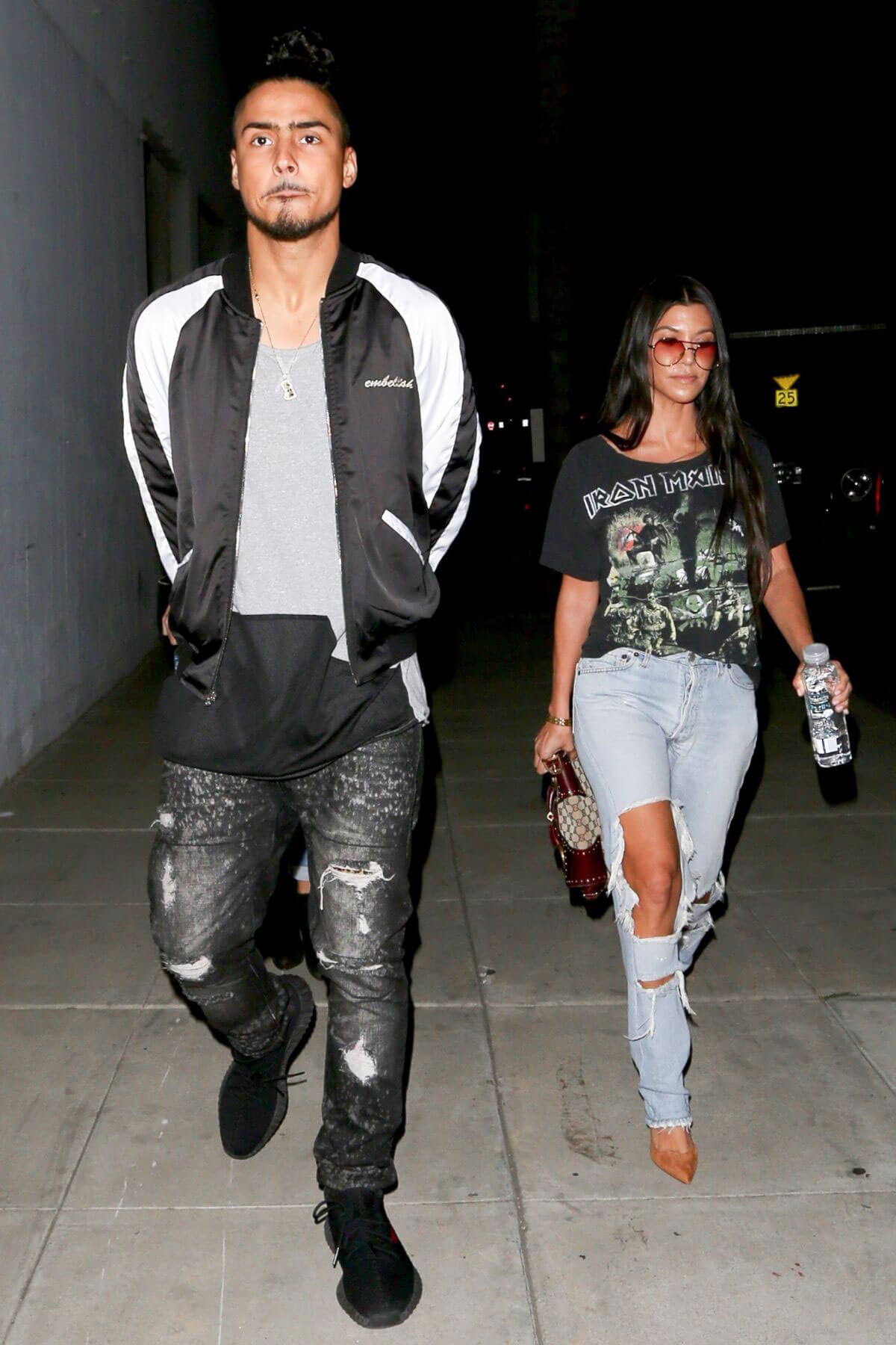 Kourtney Kardashian and Quincy Brown Stills Leaves Craig