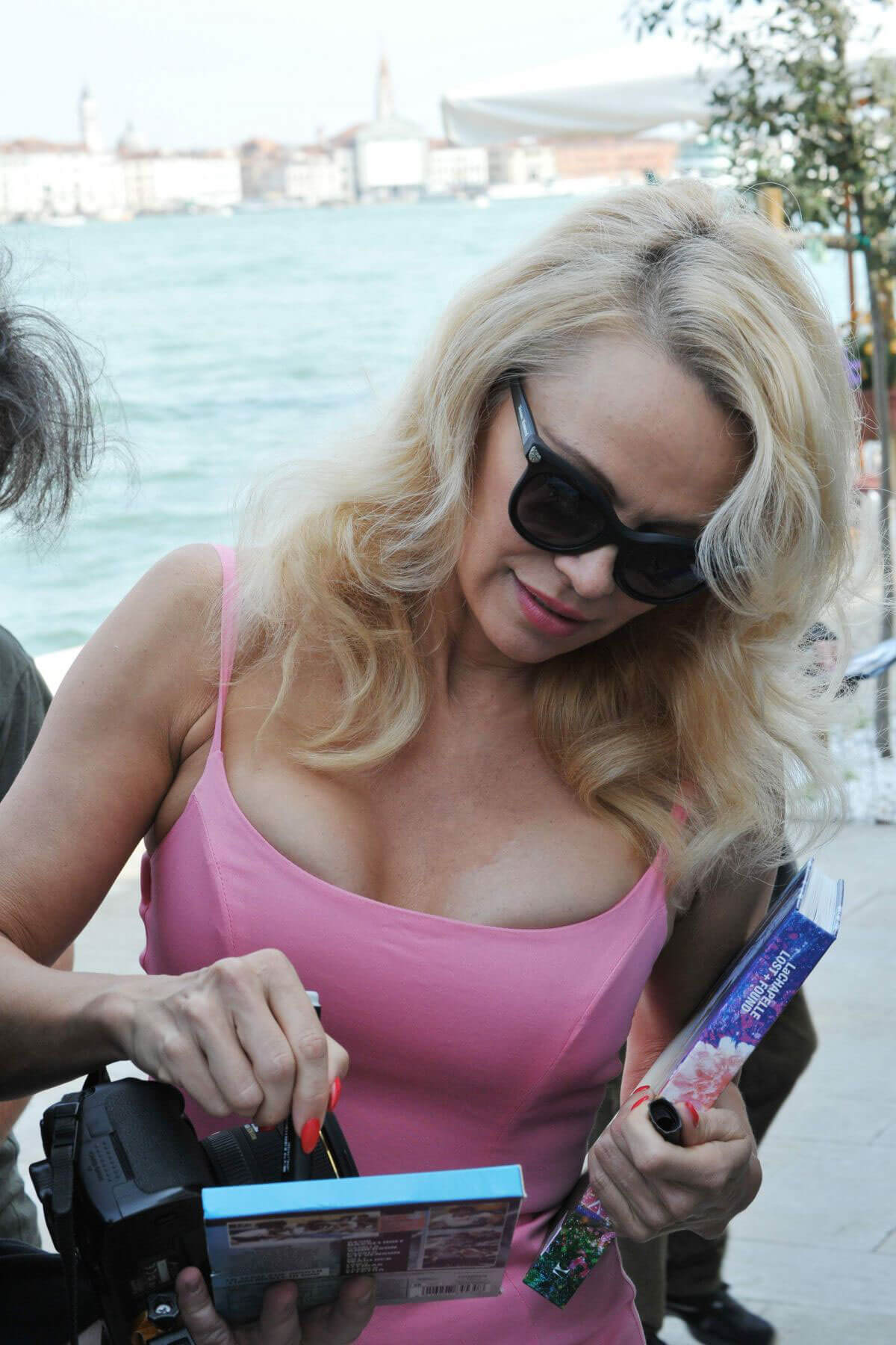 Pamela Anderson and David LaChapelle Stills Out in Venice