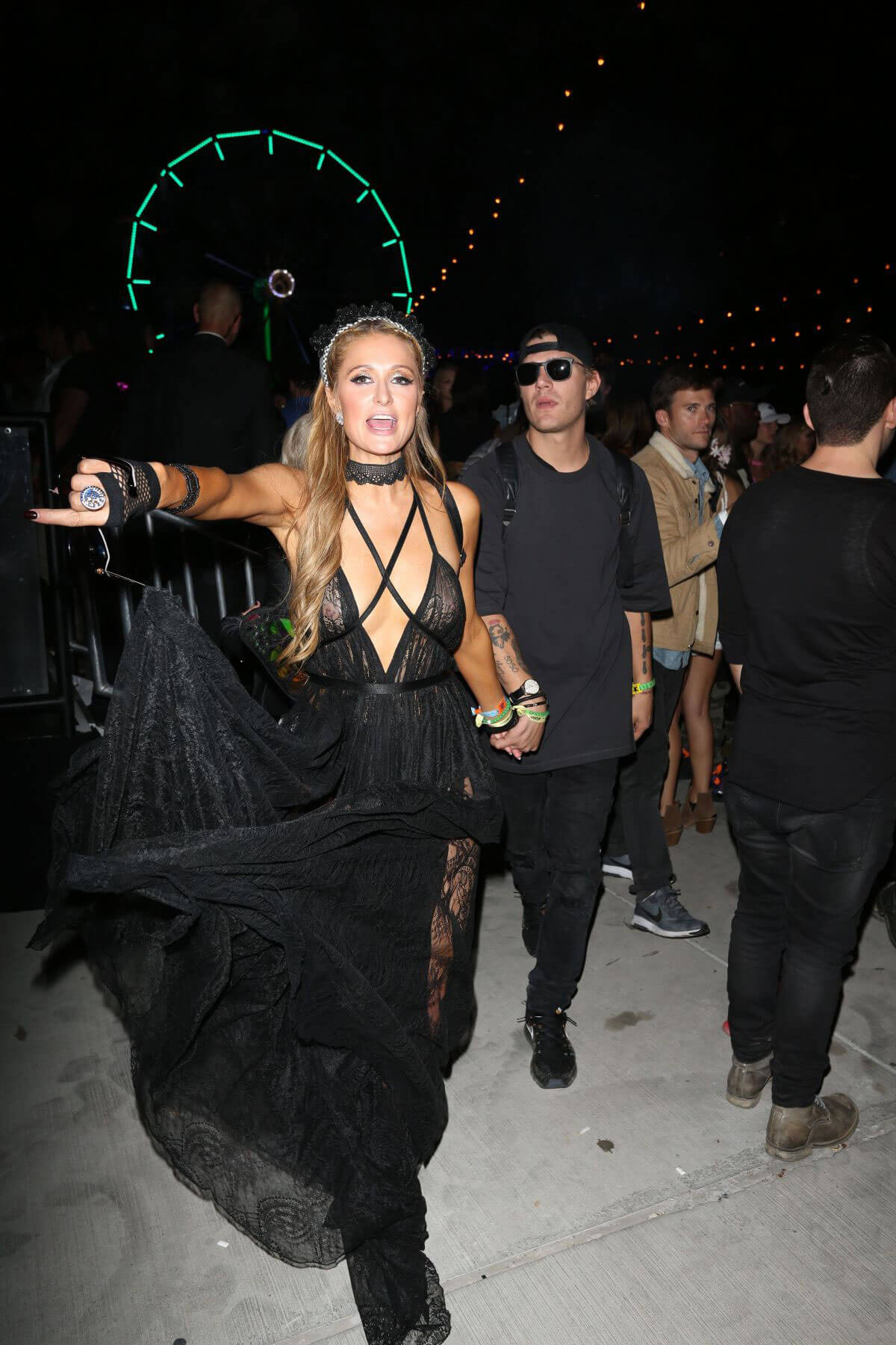 Paris Hilton and Chris Zylka Night Out at 2017 Coachella Music Festival