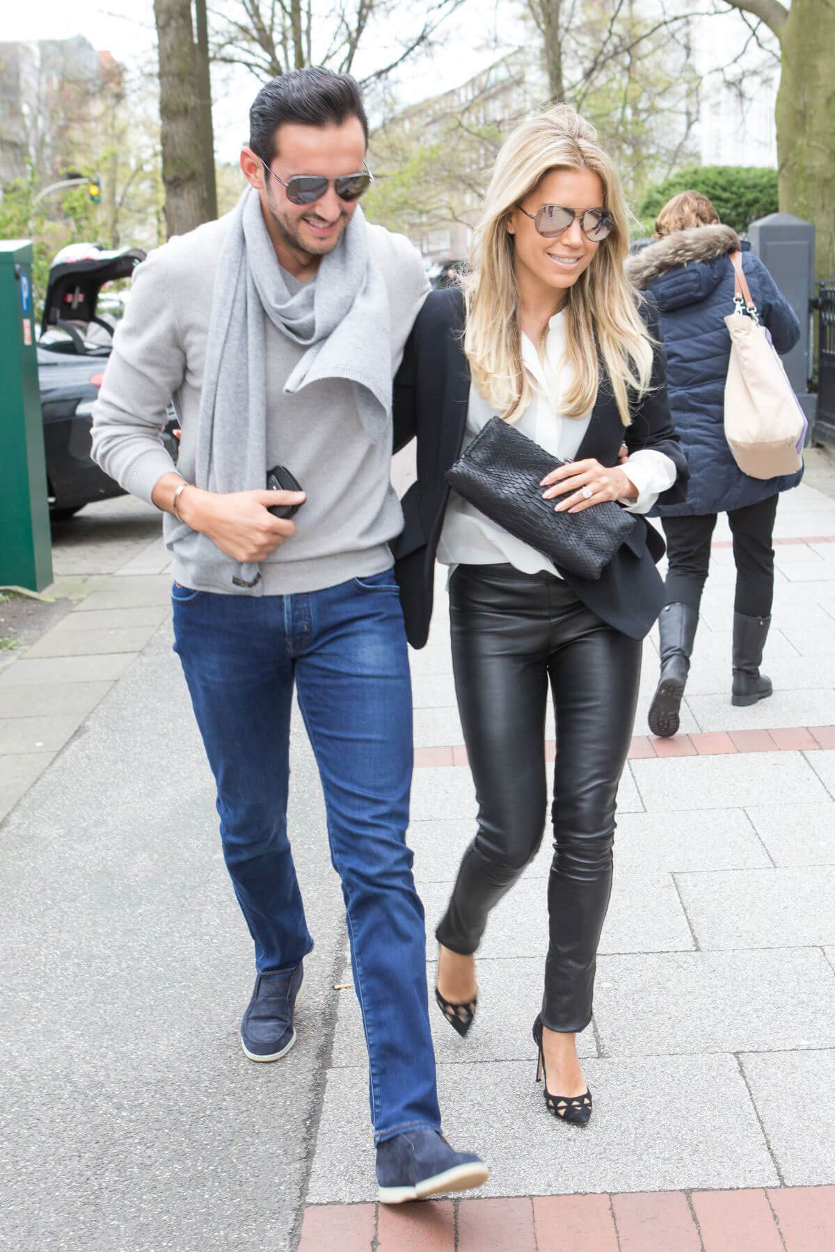 Sylvie Meis and Charbel Aouad After Engagement Night in Hamburg