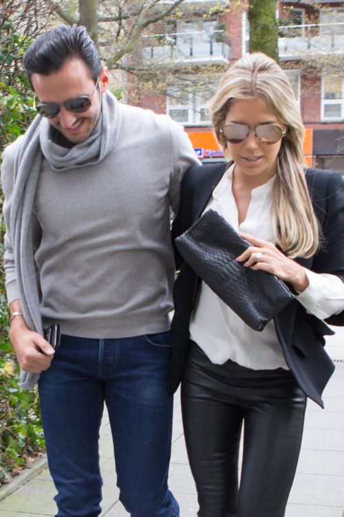 Sylvie Meis and Charbel Aouad After Engagement Night in Hamburg 6