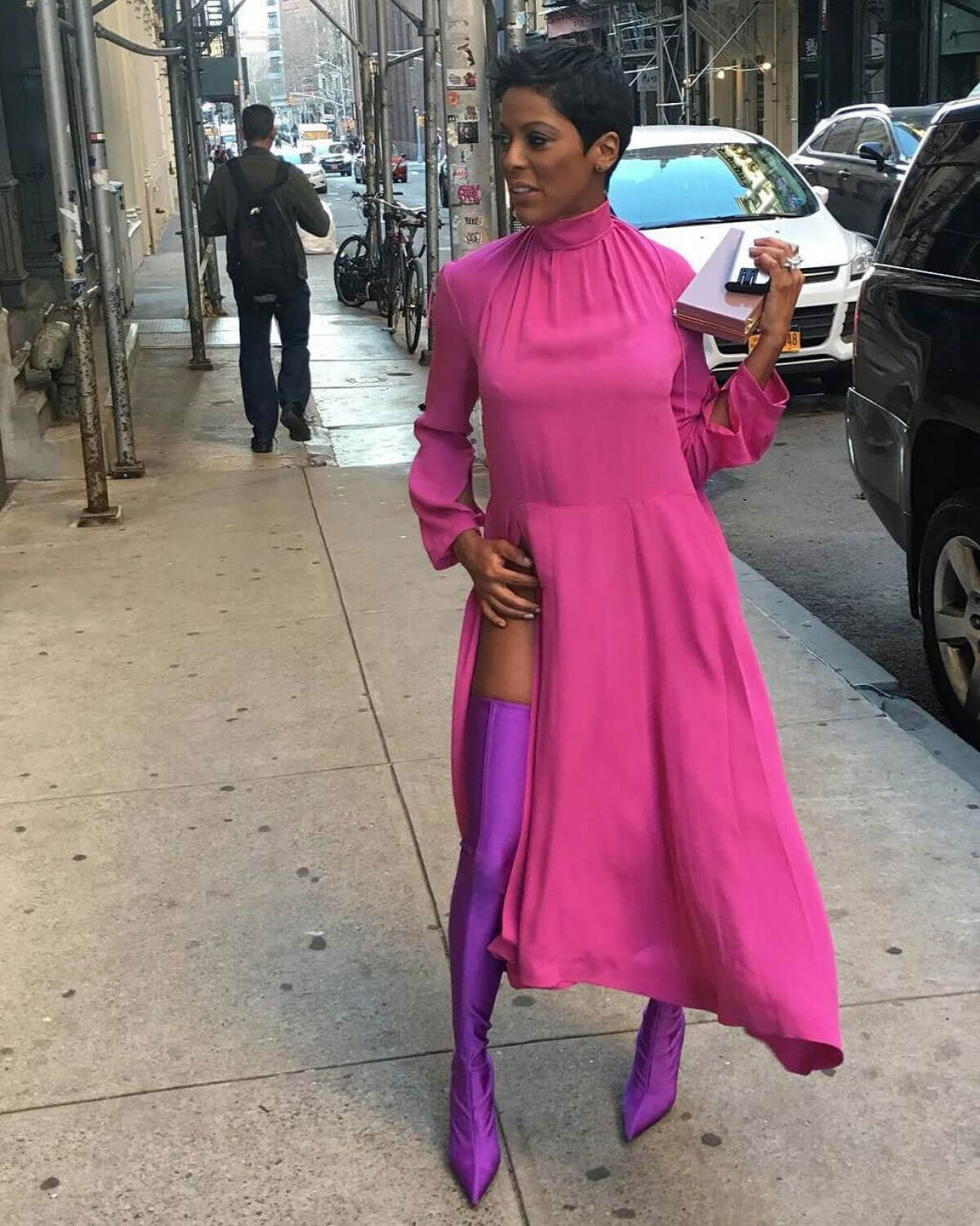 Tamron Hall Stills Out and About in New York