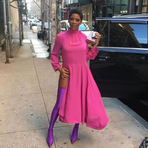 Tamron Hall Stills Out and About in New York 1
