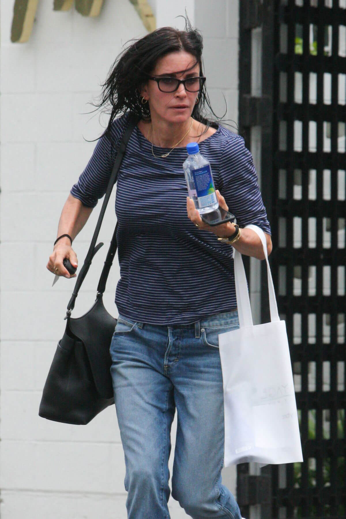 Courteney Cox Out Shopping at Express in Beverly Hills