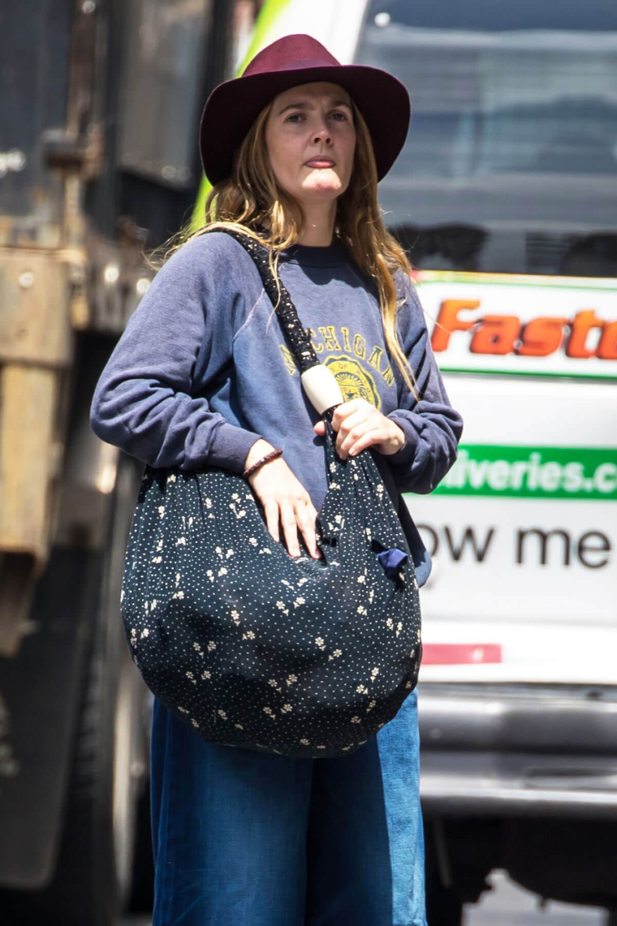 Drew Barrymore Out and About in New York