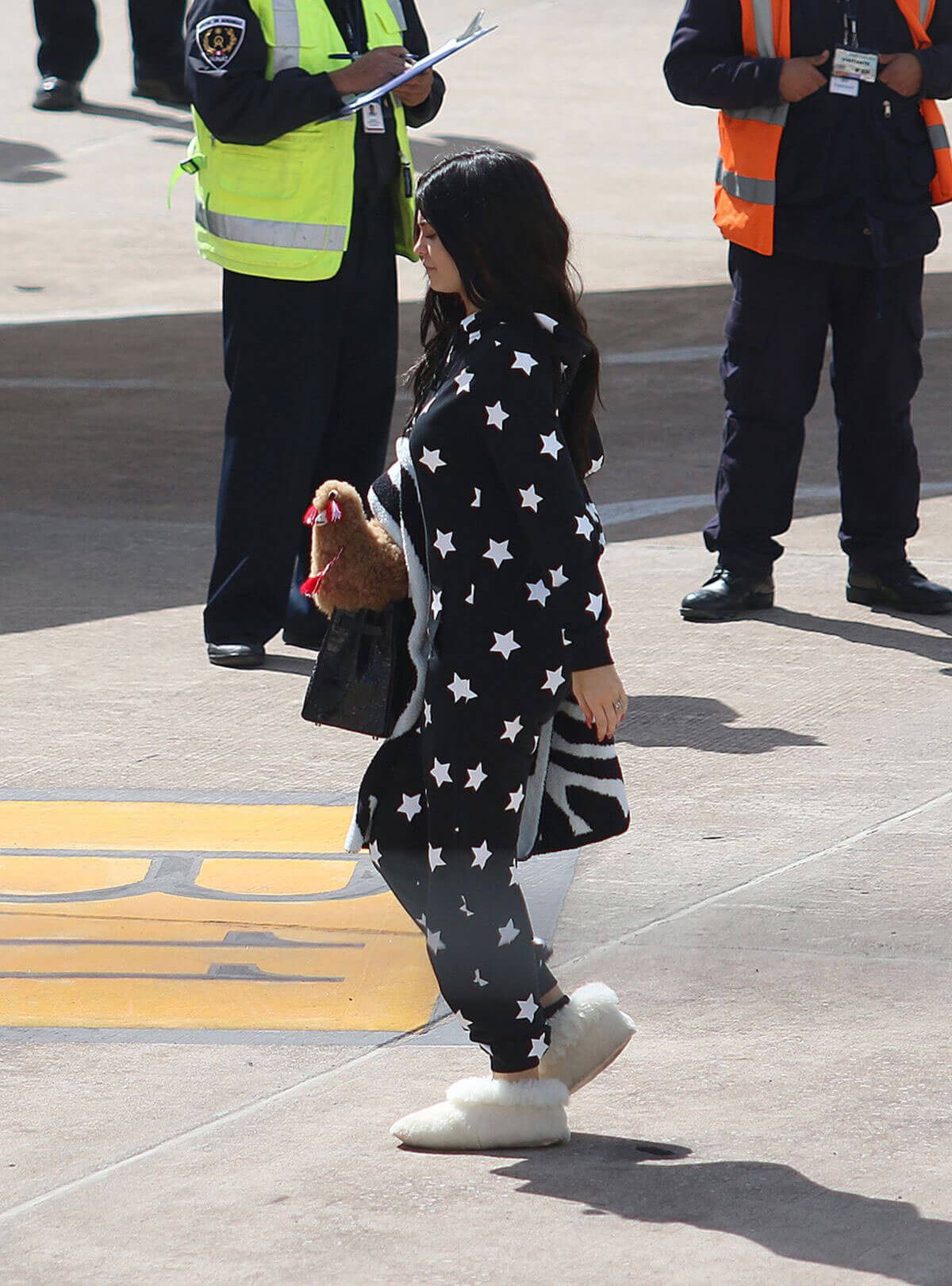 Kylie Jenner Boarding at a Private Jet in Cusco