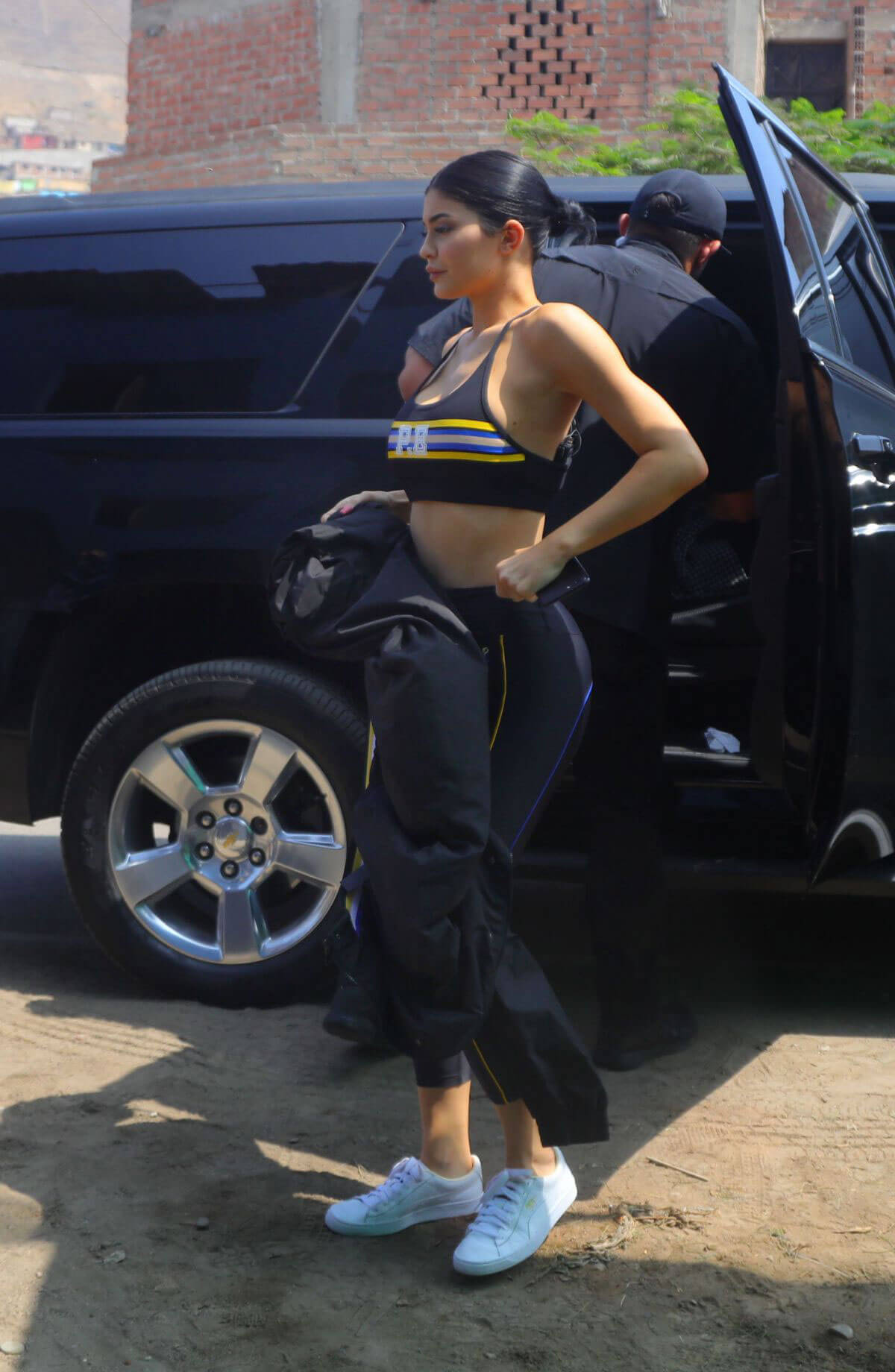 Kylie Jenner Stills Filming in Lima