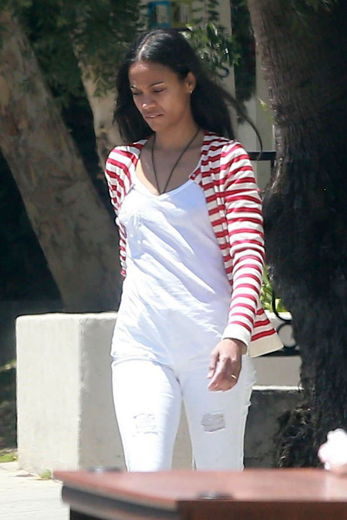 Zoe Saldana Out and About in Studio City