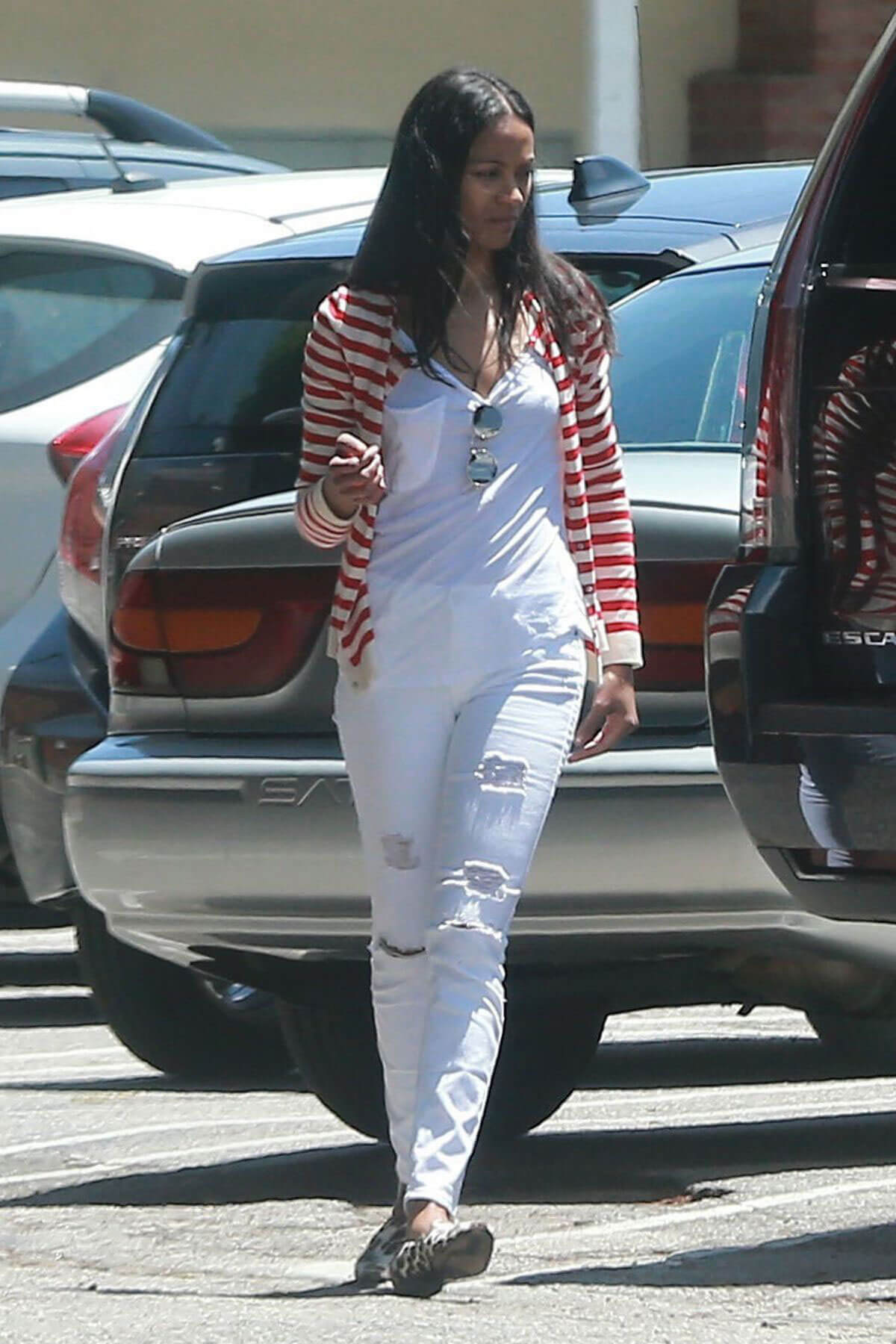 Zoe Saldana Out and About in Studio City 2