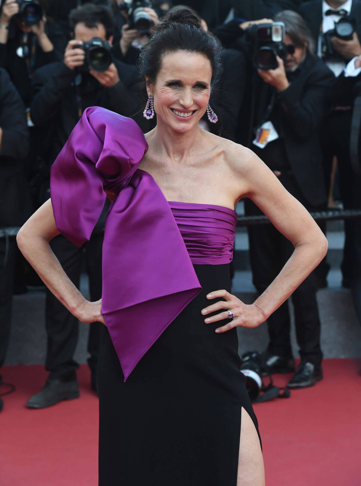 Andie MacDowell at The Meyerowitz Stories Premiere at 70th Annual Cannes Film Festival
