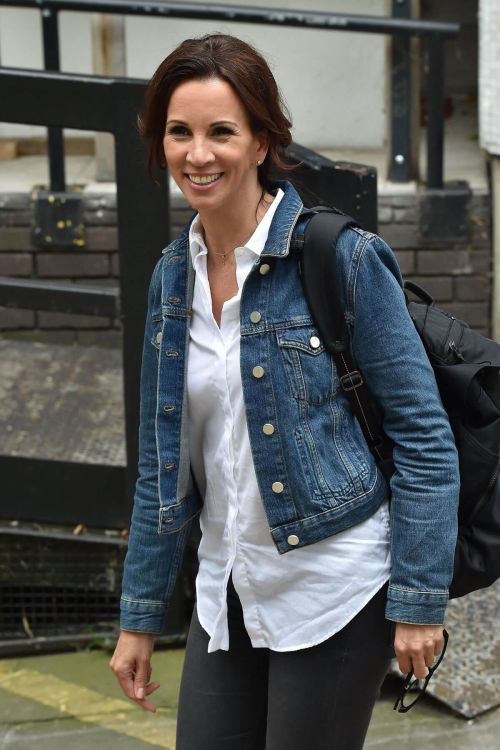 Andrea McLean Leaves ITV Studios in London 7