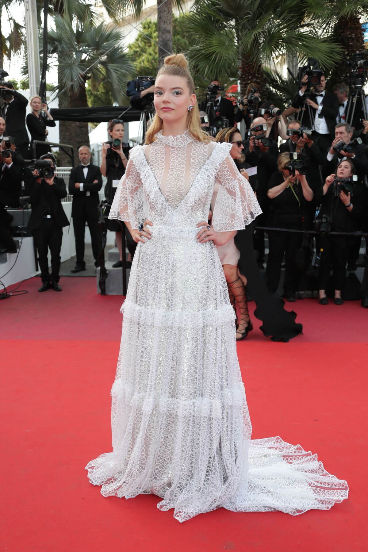 Anya Taylor-Joy at The Meyerowitz Stories Premiere at 70th Annual Cannes Film Festival