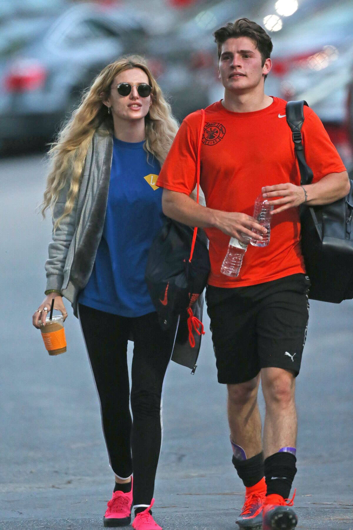 Bella Thorne at Her Ex Boyfriends Soccer Game in Los Angeles