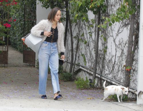 Cara Santana Walks Her Dogs Out in Beverly Hills 2