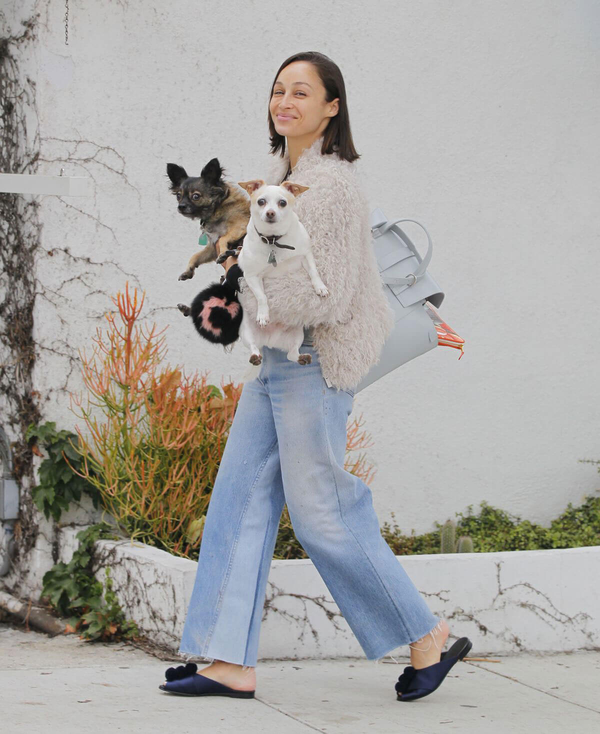 Cara Santana Walks Her Dogs Out in Beverly Hills 6